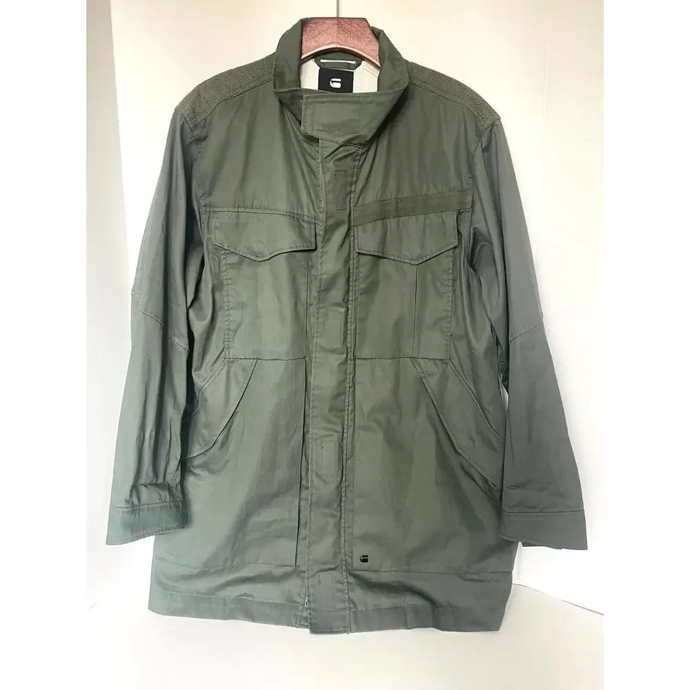 G-Star RAW Deline PST Green Cotton Field Jacket Women’s Large